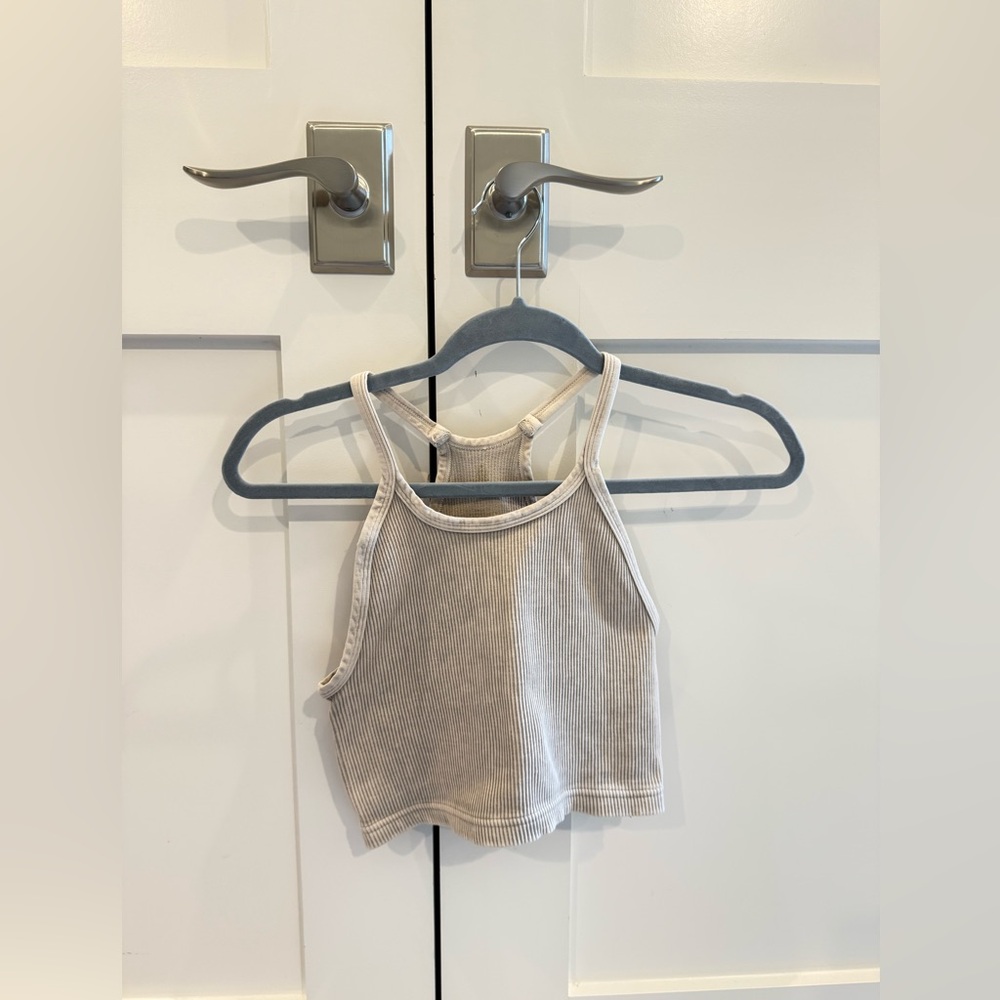 Free People Ribbed Tank Top - Cream